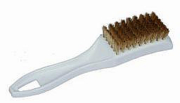 Small Plastic Utility Brush with Brass Bristles