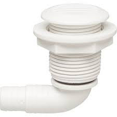 VENT ROUND ELBOW FOR D17-19MM HOSE WHT